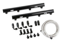 Fuel Rail Kit, LS1/2/6 Airforce Manifold - Msd Atomic EFI Billet Fuel Rails