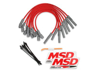 WIRE SET, RED, FORD RAPTOR 2010-14 6.2L - MSD Ford Raptor 6.2L V8 Red Wire Set