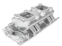 SNIPER FAB IM BBC 2X4150 SILVER W/LOGO - Sniper Sheet Metal Fabricated Intake Manifold Big Block Chevy
