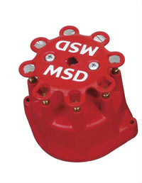 MARINE DISTRIBUTOR CAP FOR PN 83506 - MSD Distributor Cap, Pro-Billet Marine, Ford, Red