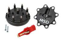 Blk, Dist. Cap/Rtr Kit, MSD/Ford V8 TFI - Black, Distributor Cap/Rotor Kit, MSD/Ford V8 TFI