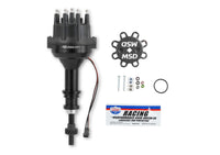 Black Dist, Ford 351W,ProBllt,SML,STL GR - Black Distributor, Ford 351W, Pro-Billet w/Steel Gear