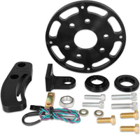 Black Crank Trigger Kits 6.25" - MSD Crank Trigger Wheel Kit - Flying Magnet - SBC - 6.25 in.