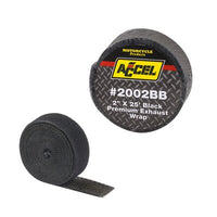 Exhaust Wrap - 2 in. x 25 ft. - Black - Bulk