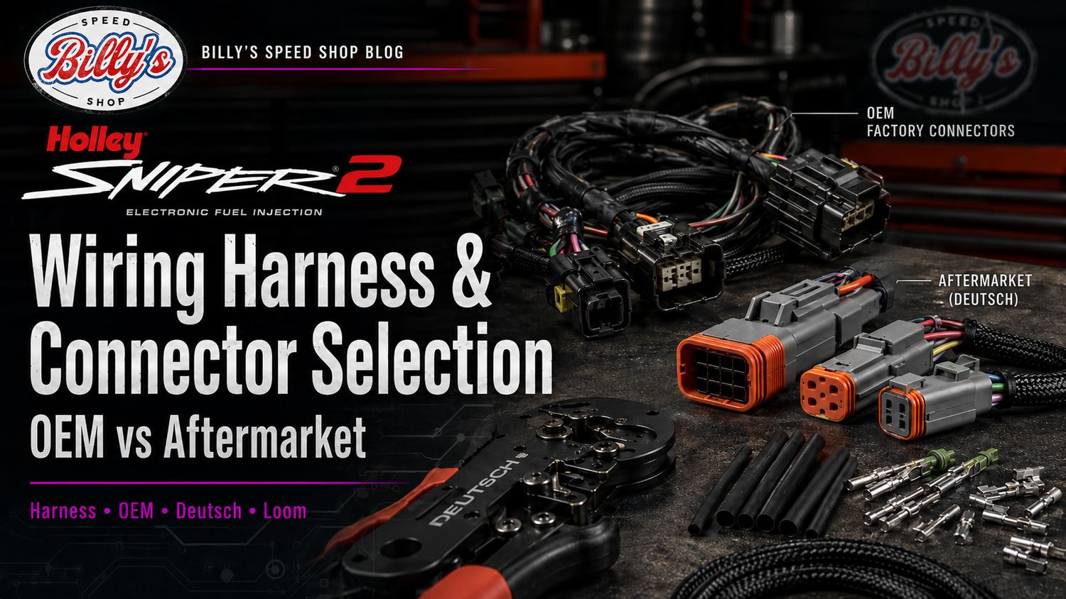 Sniper 2 Wiring Harness and Connector Selection for Engine Swaps