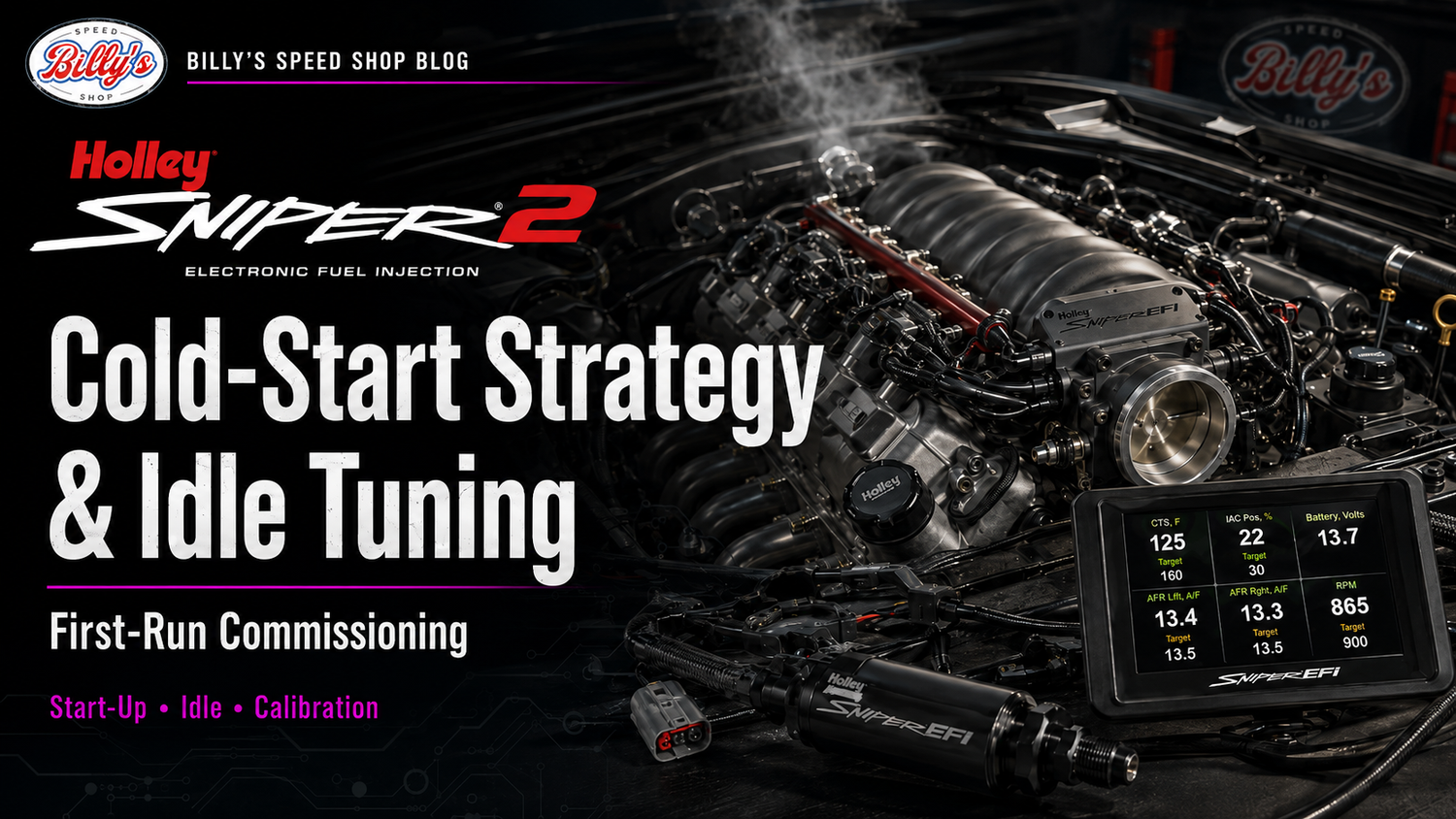 Holley Sniper 2 Cold-Start Strategy and Idle Tuning