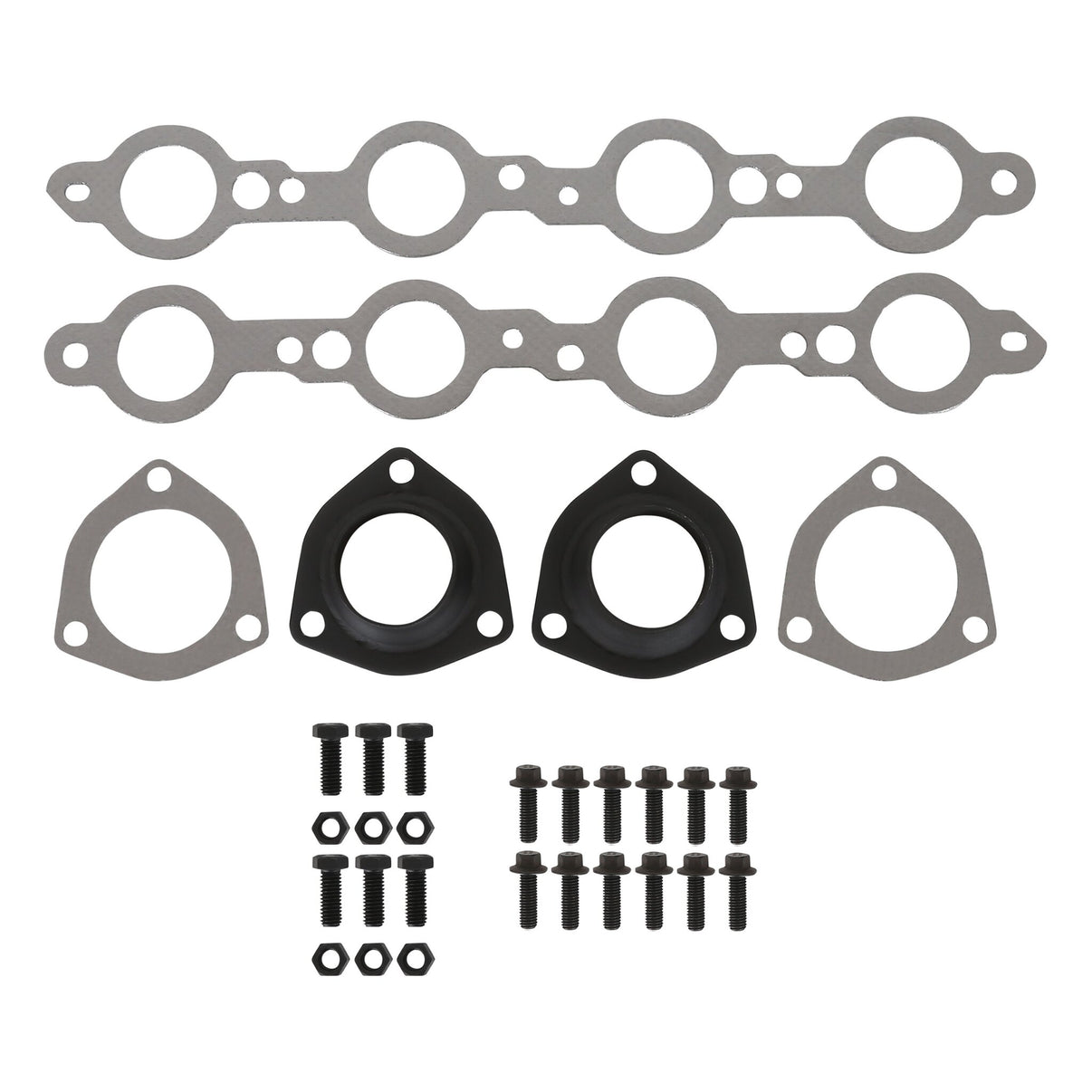 Hooker Block Hugger Header - Painted - Photo - out of package Kit