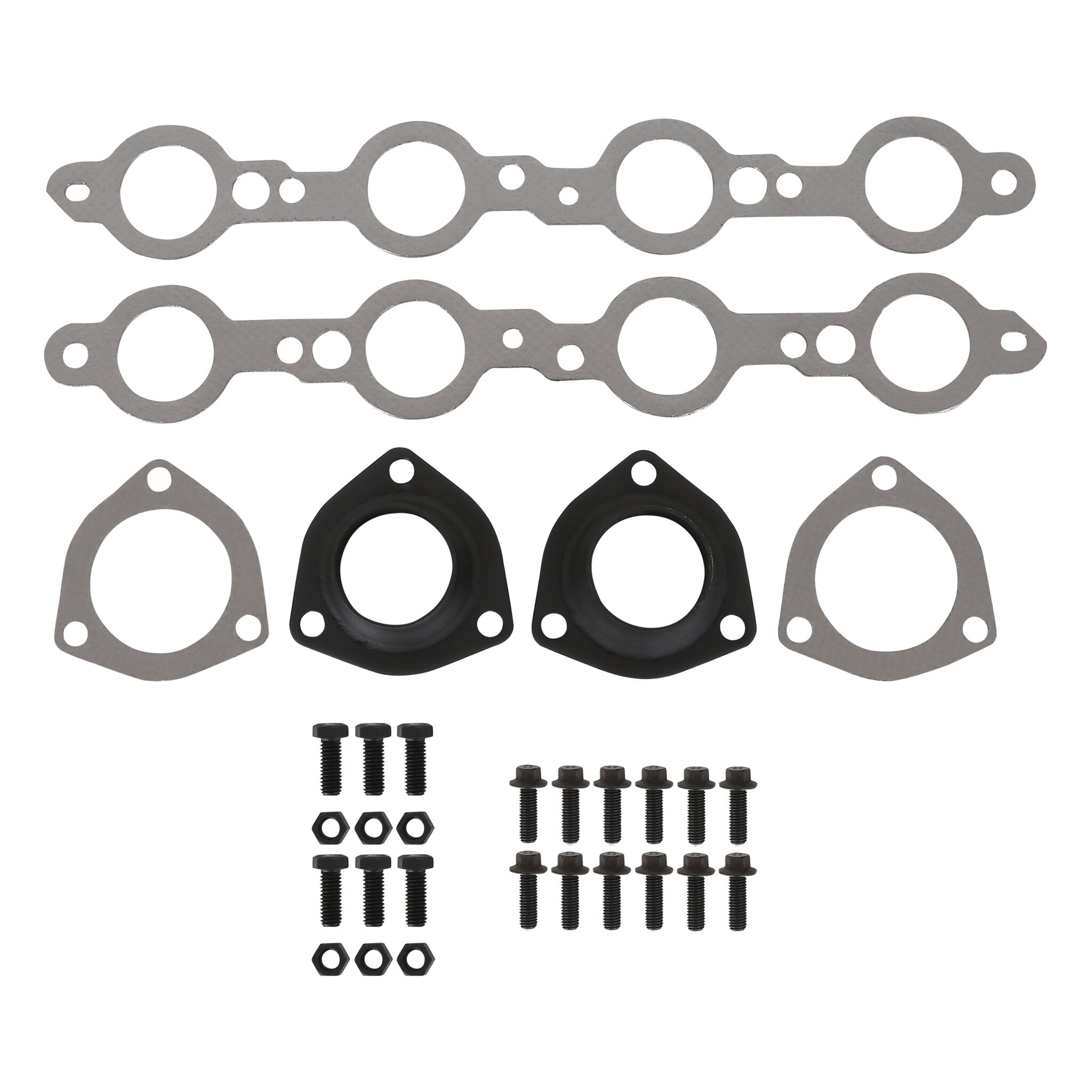 Hooker Block Hugger Header - Painted - Photo - out of package Kit