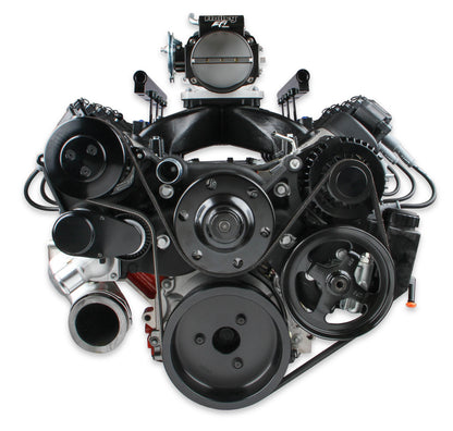 Holley Premium Black Mid-Mount LS7 Complete Accessory System - Dry Sump - Photo - Primary Side