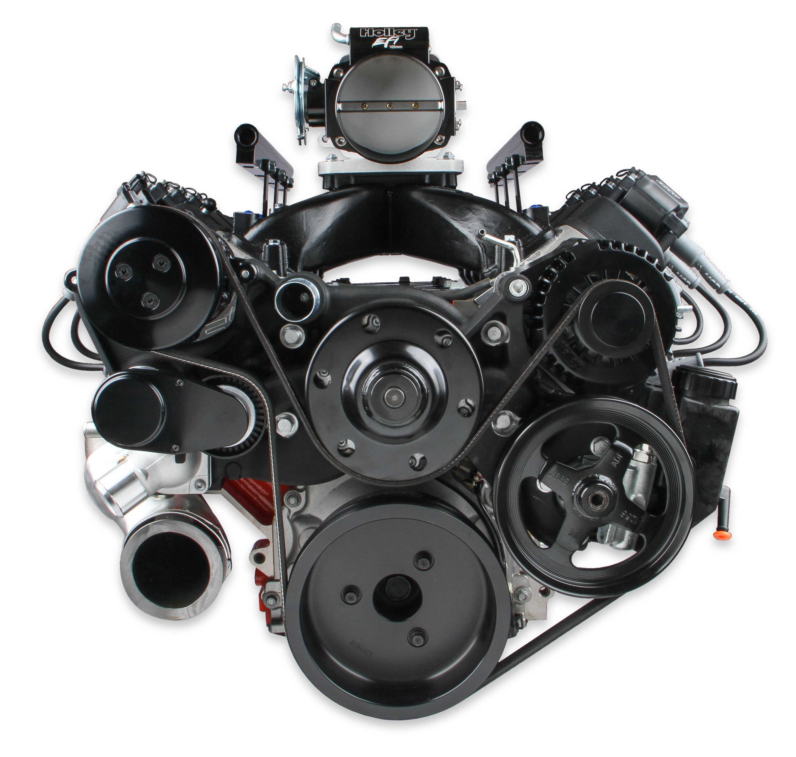 Holley Premium Black Mid-Mount Complete Accessory System - Photo - Primary Side