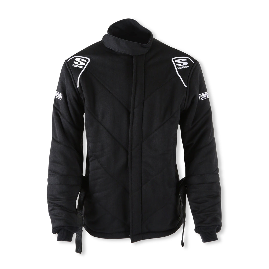 Simpson Racing 6G SFI 20 Jacket, Black with Arm Restraints