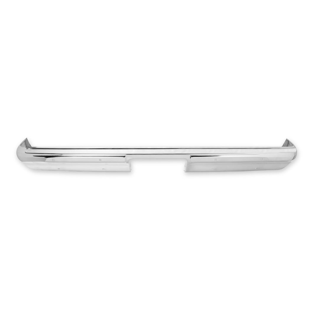 1981-1987 C10 REAR BUMPER, W/O STRIP HOL - Brothers Trucks Rear Bumper - w/o Impact Strip Holes - Chrome