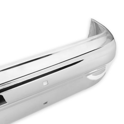 1981-1987 C10 REAR BUMPER, W/O STRIP HOL - Brothers Trucks Rear Bumper - w/o Impact Strip Holes - Chrome