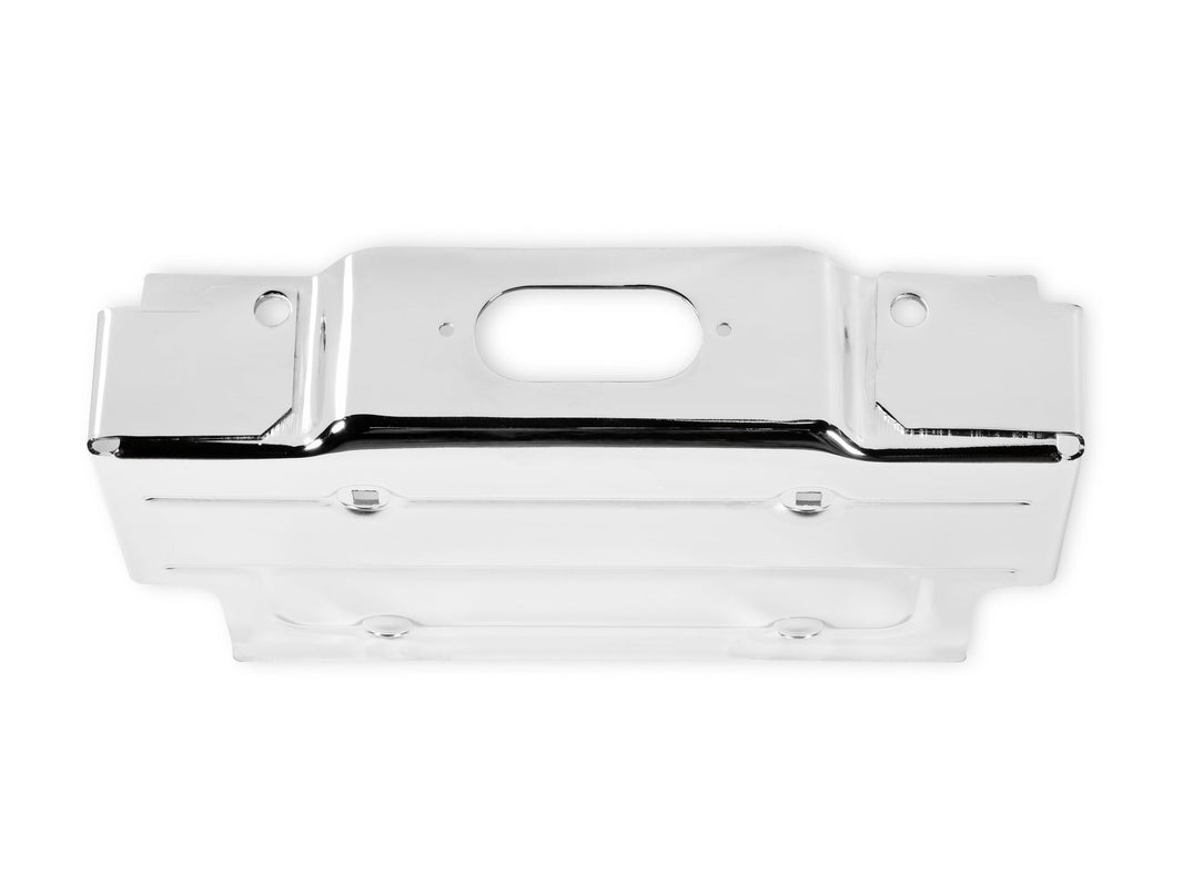 1967-1987 C10 REAR LICENSE PANEL, CHROME - BROTHERS Trucks C/K Rear License Plate Bracket - Chrome