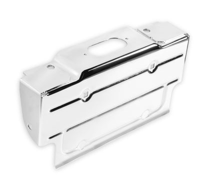 1967-1987 C10 REAR LICENSE PANEL, CHROME - BROTHERS Trucks C/K Rear License Plate Bracket - Chrome