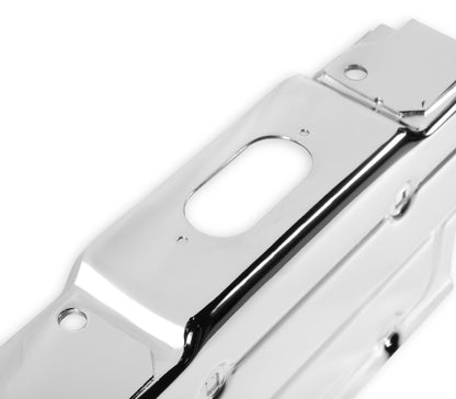 1967-1987 C10 REAR LICENSE PANEL, CHROME - BROTHERS Trucks C/K Rear License Plate Bracket - Chrome