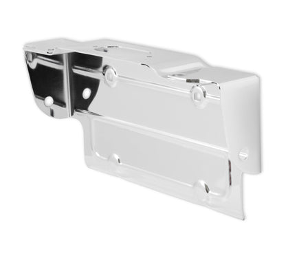 1967-1987 C10 REAR LICENSE PANEL, CHROME - BROTHERS Trucks C/K Rear License Plate Bracket - Chrome