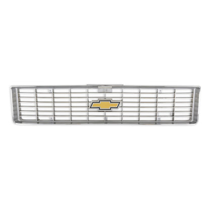 1973-1974 C/K GRILLE W/ BOWTIE - CHR/GRY - BROTHERS Trucks C/K Chevy Grille - w/ Bowtie - Chrome