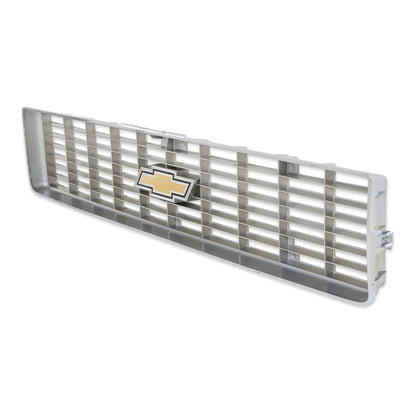 1973-1974 C/K GRILLE W/ BOWTIE - CHR/GRY - BROTHERS Trucks C/K Chevy Grille - w/ Bowtie - Chrome