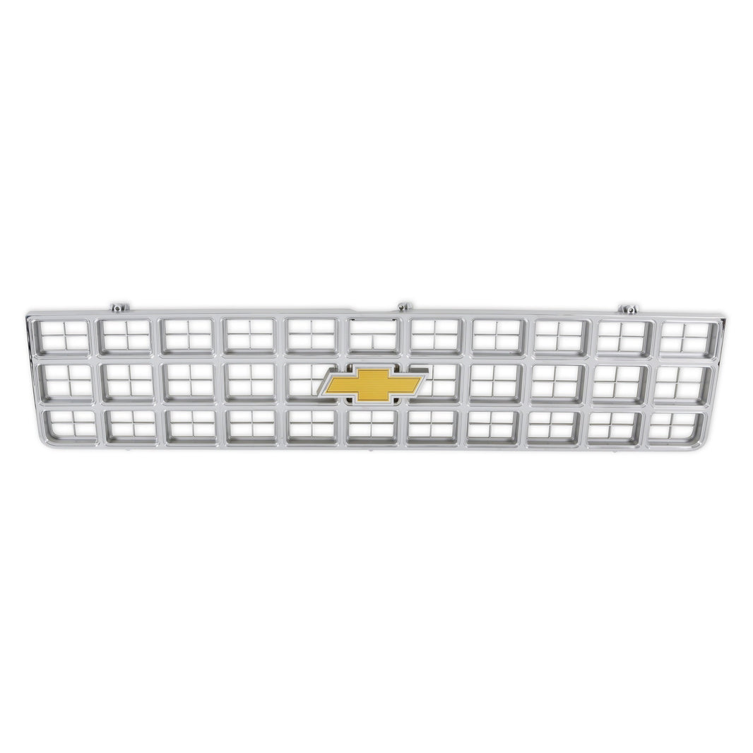 1980 C/K GRILLE W/ BOWTIE - CHROME/GREY - BROTHERS Trucks C/K Chevy Grille - w/ Bowtie - Chrome