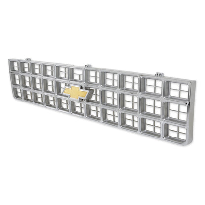 1980 C/K GRILLE W/ BOWTIE - CHROME/GREY - BROTHERS Trucks C/K Chevy Grille - w/ Bowtie - Chrome