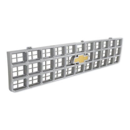 1980 C/K GRILLE W/ BOWTIE - CHROME/GREY - BROTHERS Trucks C/K Chevy Grille - w/ Bowtie - Chrome