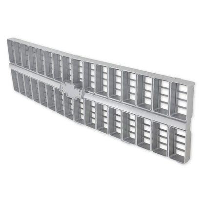 1981-82 C/K GRILLE W/ BOWTIE MNT CHR/SIL - BROTHERS Trucks C/K Chevy Grille - w/ Bowtie Mount - Chrome