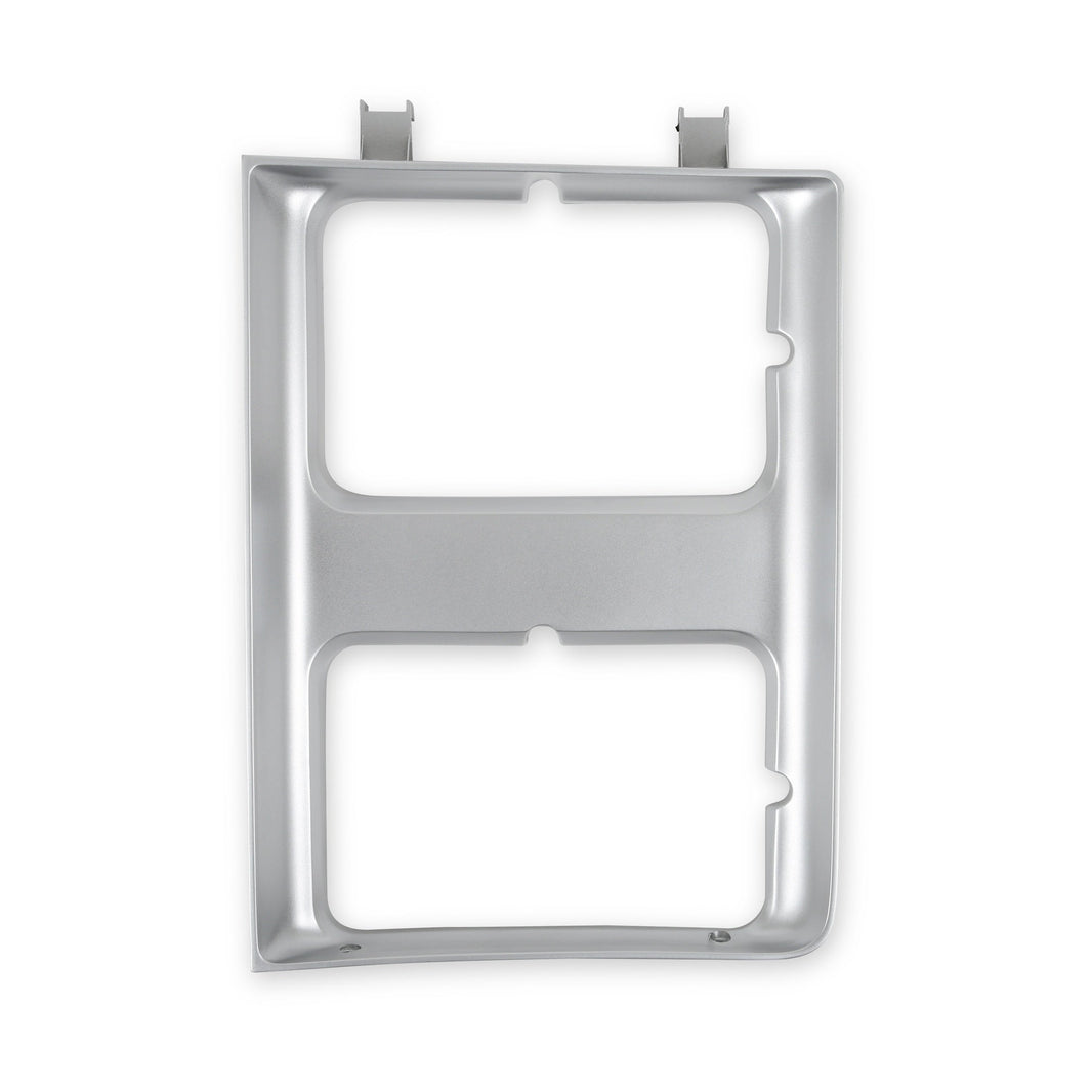 1985-1987 C10 H/L DOOR LH, SILVER (DUAL - Brothers Trucks  Headlight Bezel - Dual Square Head Light - Left