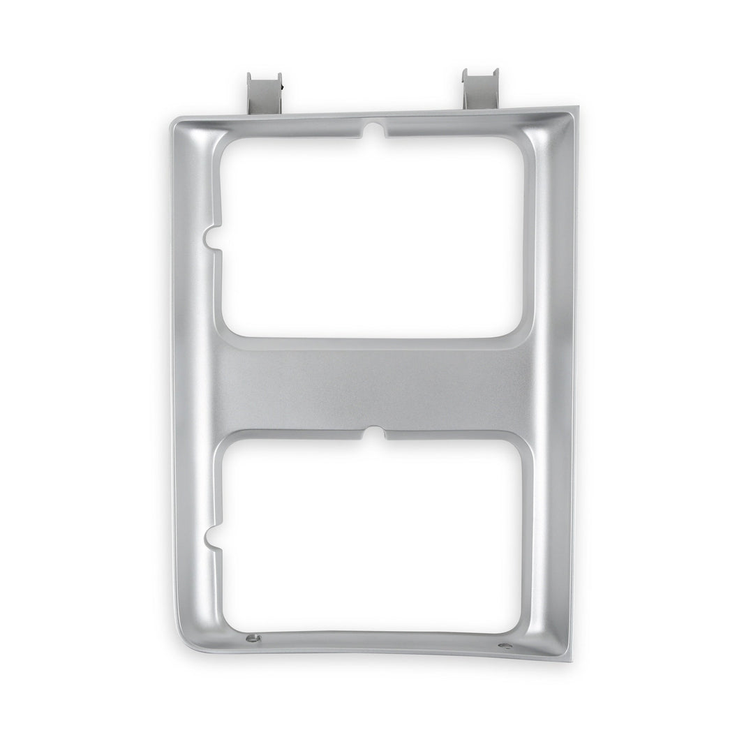 1985-1987 C10 H/L DOOR RH, SILVER (DUAL - Brothers Trucks  Headlight Bezel - Dual Square Head Light - Right