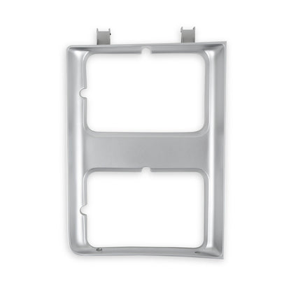 1985-1987 C10 H/L DOOR RH, SILVER (DUAL - Brothers Trucks  Headlight Bezel - Dual Square Head Light - Right
