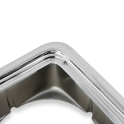 1973-1978 C10 H/L DOOR RND CHR/SLV/BLK L - BROTHERS Trucks C/K Headlight Bezel - LH