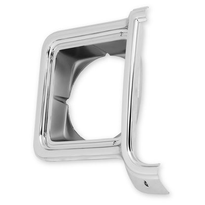 1973-1978 C10 H/L DOOR RND CHR/SLV/BLK R - BROTHERS Trucks C/K Headlight Bezel - RH