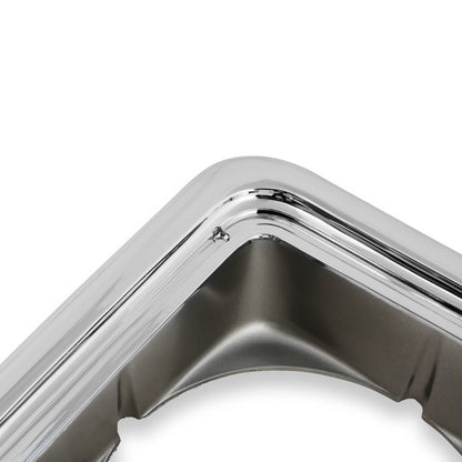 1973-1978 C10 H/L DOOR RND CHR/SLV/BLK R - BROTHERS Trucks C/K Headlight Bezel - RH