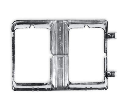 1981-1982 C10 H/L DOOR CHR/ARG DUAL RE L - Brothers Trucks  Headlight Bezel - Dual Square Head Light - Left
