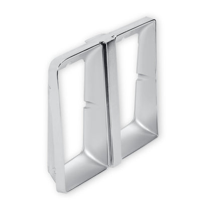 1981-1982 C10 H/L DOOR CHR/ARG DUAL RE R - Brothers Trucks  Headlight Bezel - Dual Square Head Light - Right