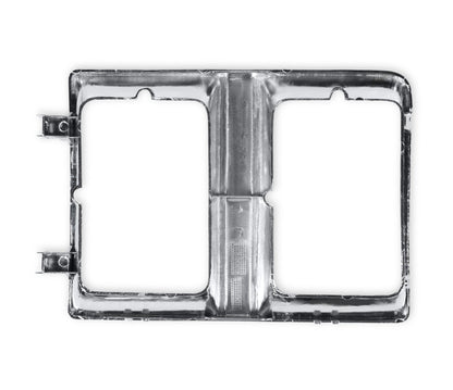 1981-1982 C10 H/L DOOR CHR/ARG DUAL RE R - Brothers Trucks  Headlight Bezel - Dual Square Head Light - Right