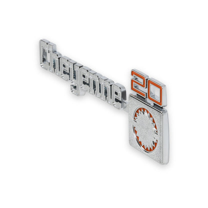 1975-1980 C/K CHEYENNE20 FNDR EMBLM PAIR - BROTHERS Trucks C/K Fender Badge Pair - Cheyenne 20