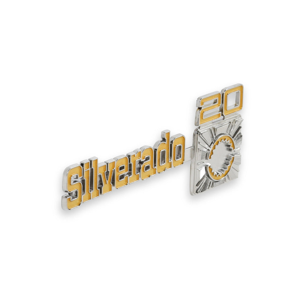 1975-80 C/K SILVERADO C20 FNDR EMBLEM PR - BROTHERS Trucks C/K Fender Badge Pair - Silverado C20