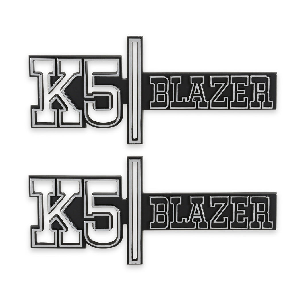 1973-1974 C/K BLAZER 4WD FNDR EMBLM PAIR - BROTHERS Trucks K5 Fender Badge Pair - Blazer 4WD