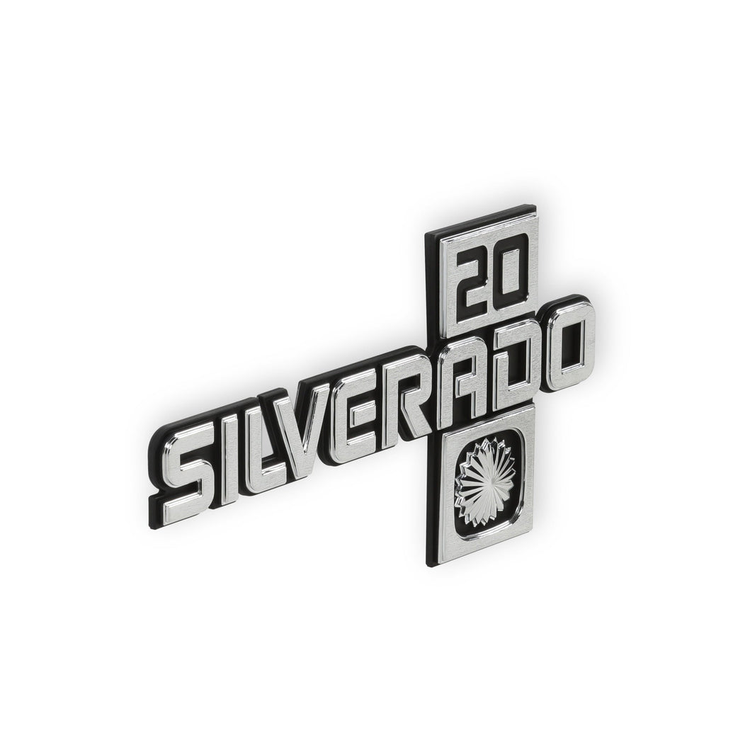 1981-88 C/K SILVERADO 20 FNDR EMBLEM PR - BROTHERS Trucks C/K Fender Badge Pair - Silverado 20