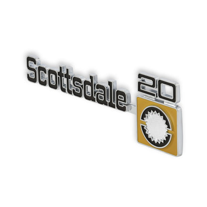 1975-80 C/K SCOTTSDALE20 FNDR EMBLM PAIR - BROTHERS Trucks C/K Fender Badge Pair - Scottsdale 20