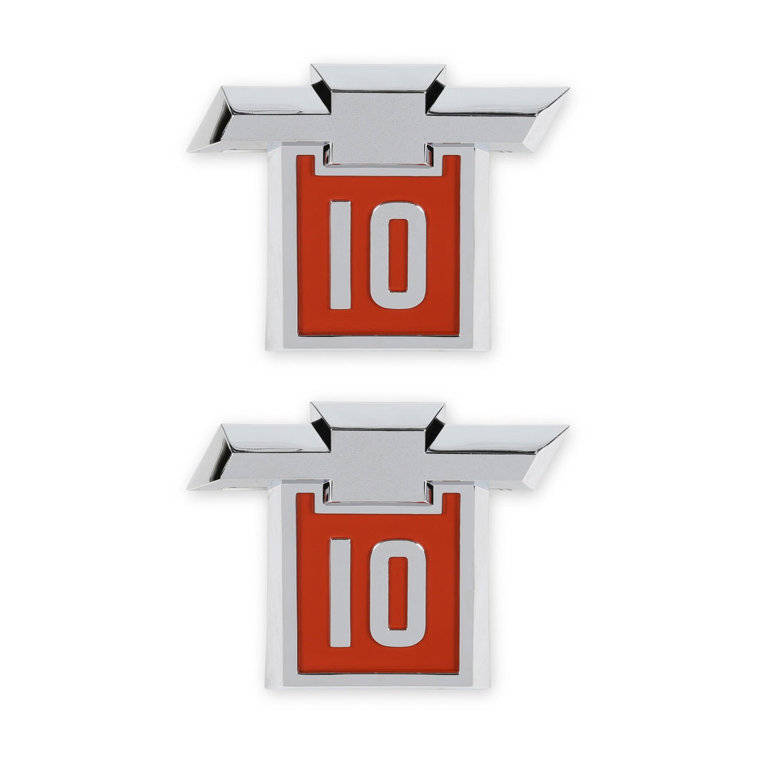 1964 C/K 10 FENDER EMBLEM PAIR - BROTHERS Trucks C/K Fender Badge Pair - Chevy 10