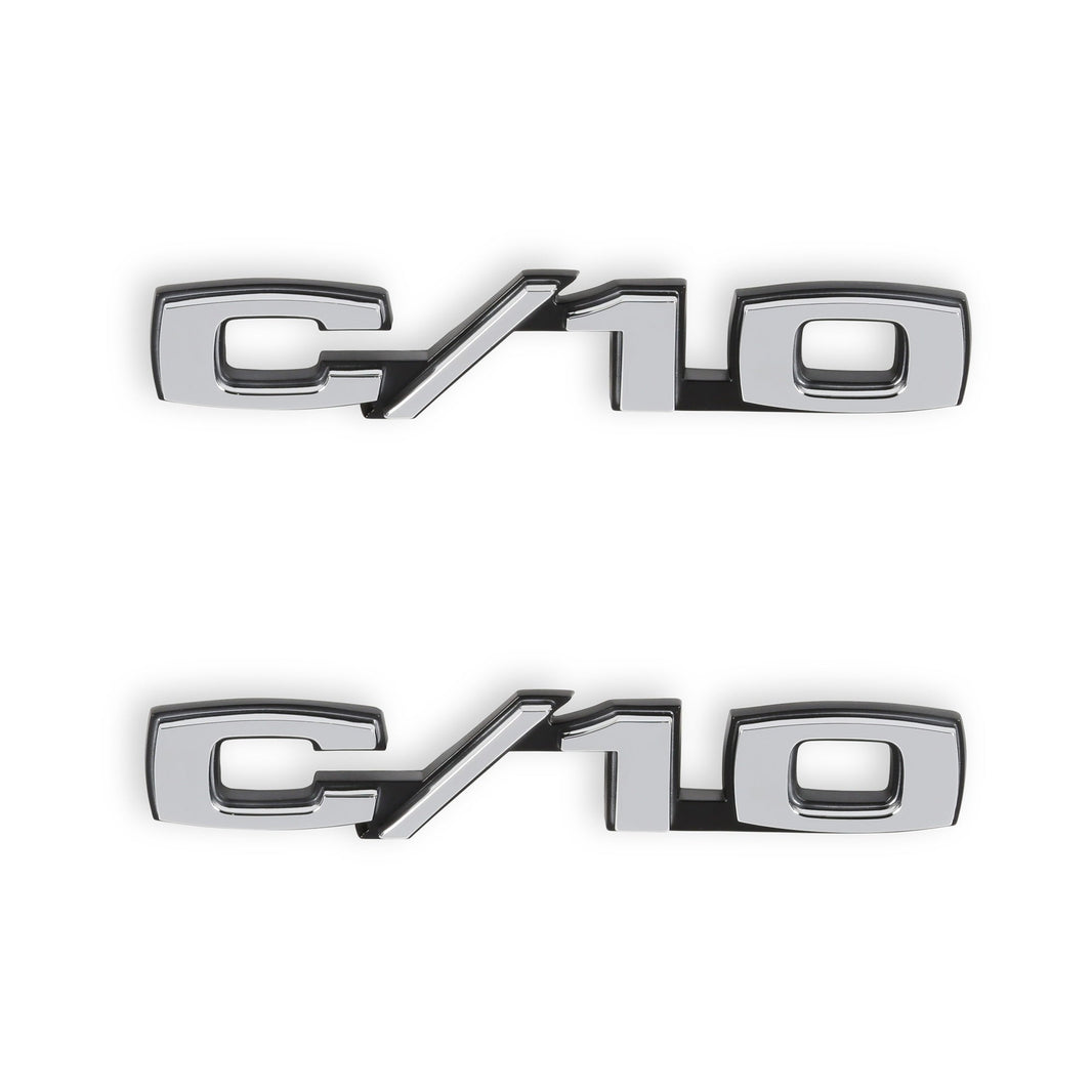 1969-1970 C/K C/10 FENDER EMBLEM PAIR - BROTHERS Trucks C/K Fender Badge Pair - C/10