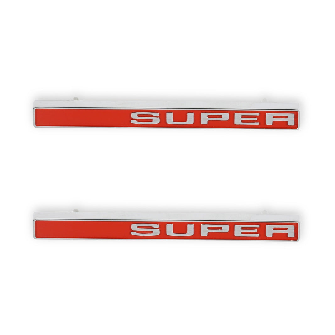 1971-1972 C/K SUPER FENDER EMBLEM PAIR - BROTHERS Trucks C/K Fender Badge Pair - Super