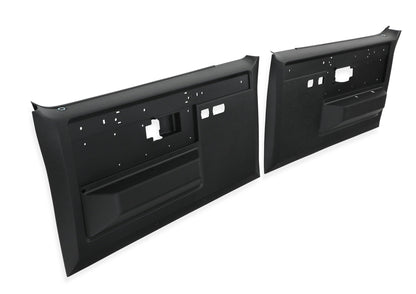 1981-1987 C/K DOOR PANEL PAIR - BLACK - Brothers Trucks Door Panels - Black - Power