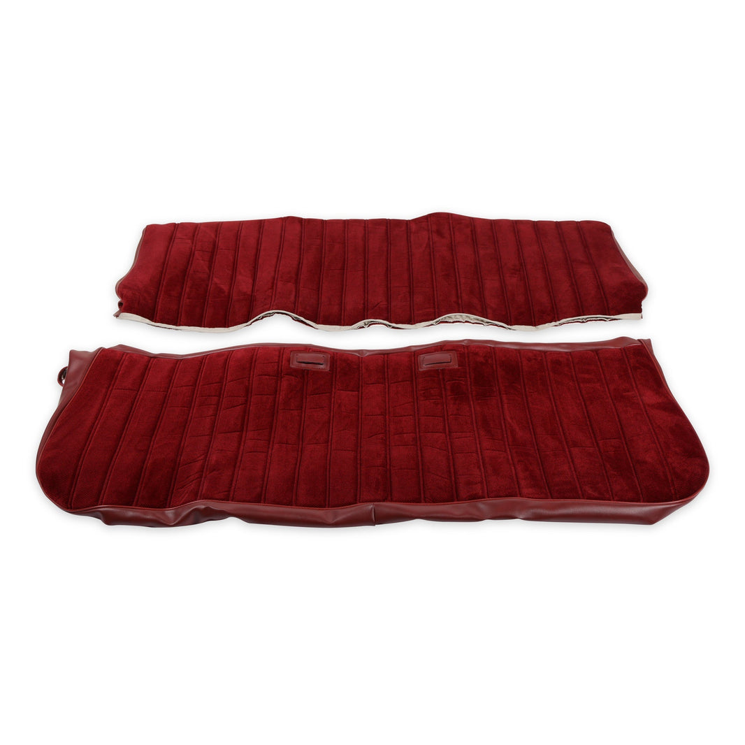 1981-87 C/K FULL PLT VINYL/CLOTH MAR/BUR - BROTHERS Trucks Seat Upholstery Kit - Full Pleat Cloth/Vinyl - Maroon/Burgundy