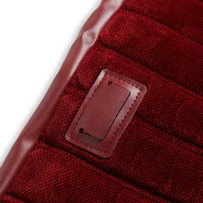 1981-87 C/K FULL PLT VINYL/CLOTH MAR/BUR - BROTHERS Trucks Seat Upholstery Kit - Full Pleat Cloth/Vinyl - Maroon/Burgundy