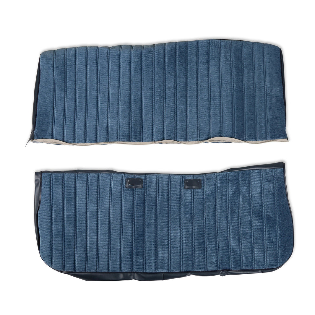 1981-87 C/K FULL PLT SEAT VINYL/CLTH BLU - BROTHERS Trucks C/K Seat Upholstery Kit - Full Pleat Cloth/Vinyl - Navy
