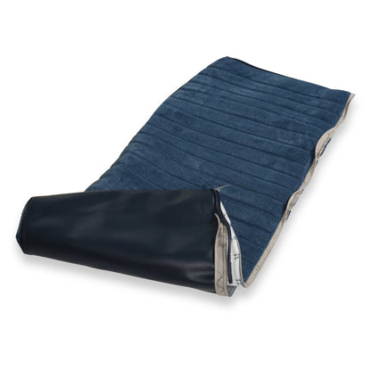 1981-87 C/K FULL PLT SEAT VINYL/CLTH BLU - BROTHERS Trucks C/K Seat Upholstery Kit - Full Pleat Cloth/Vinyl - Navy