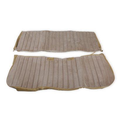 1981-87 C/K FULL PLT SEAT VINYL/CLTH TAN - BROTHERS Trucks C/K Seat Upholstery Kit - Full Pleat Cloth/Vinyl - Tan